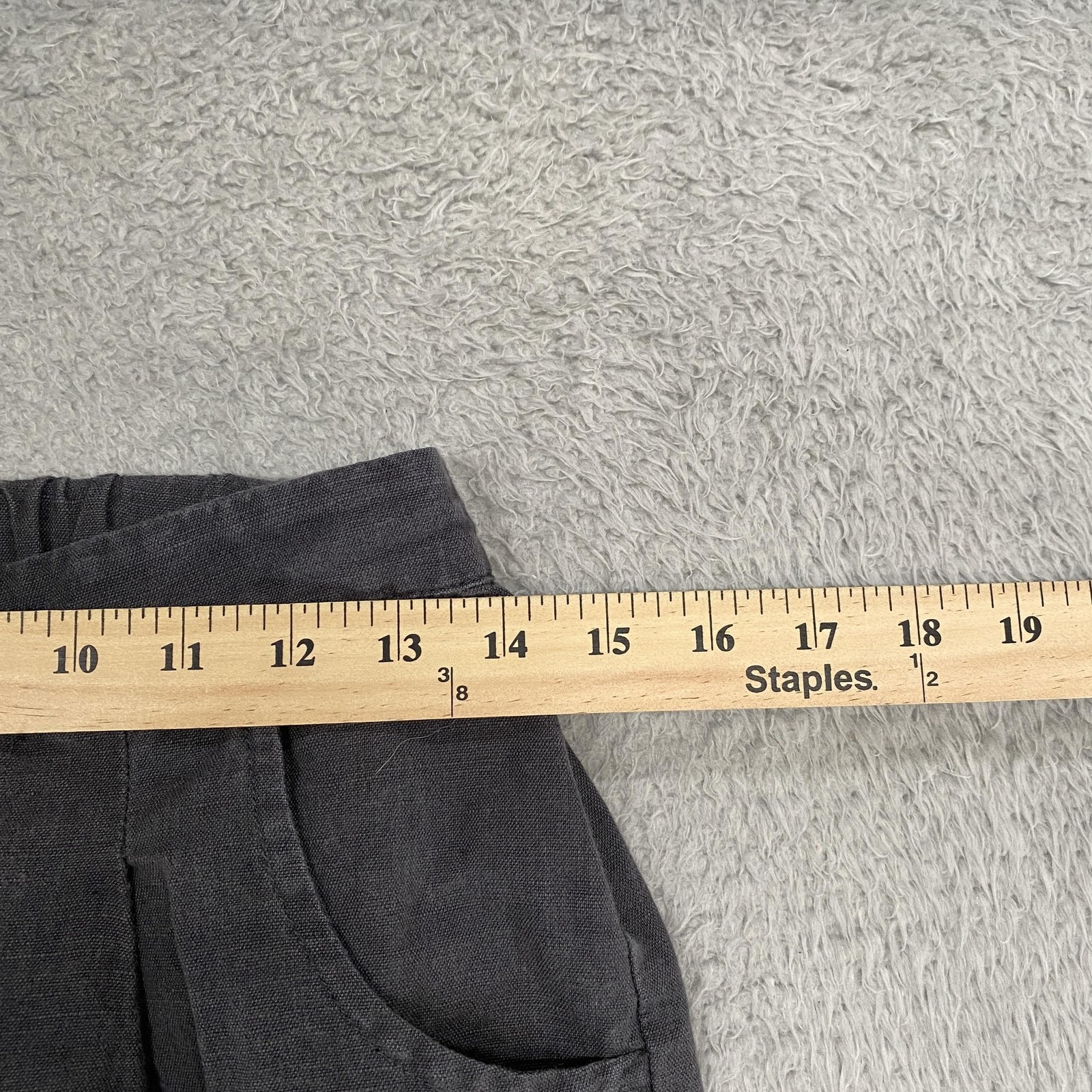 Micaela Greg Barrel Pants Womens Xs Gray Linen Cotton Pleated Cuffed Ankle — image 4 of 8